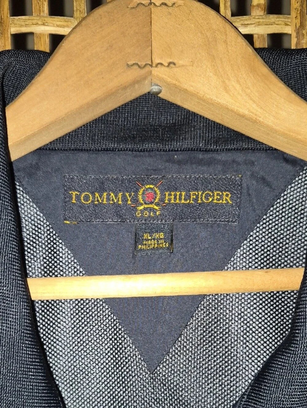 Tommy Hilfiger Navy Blue Zip-Up Windbreaker